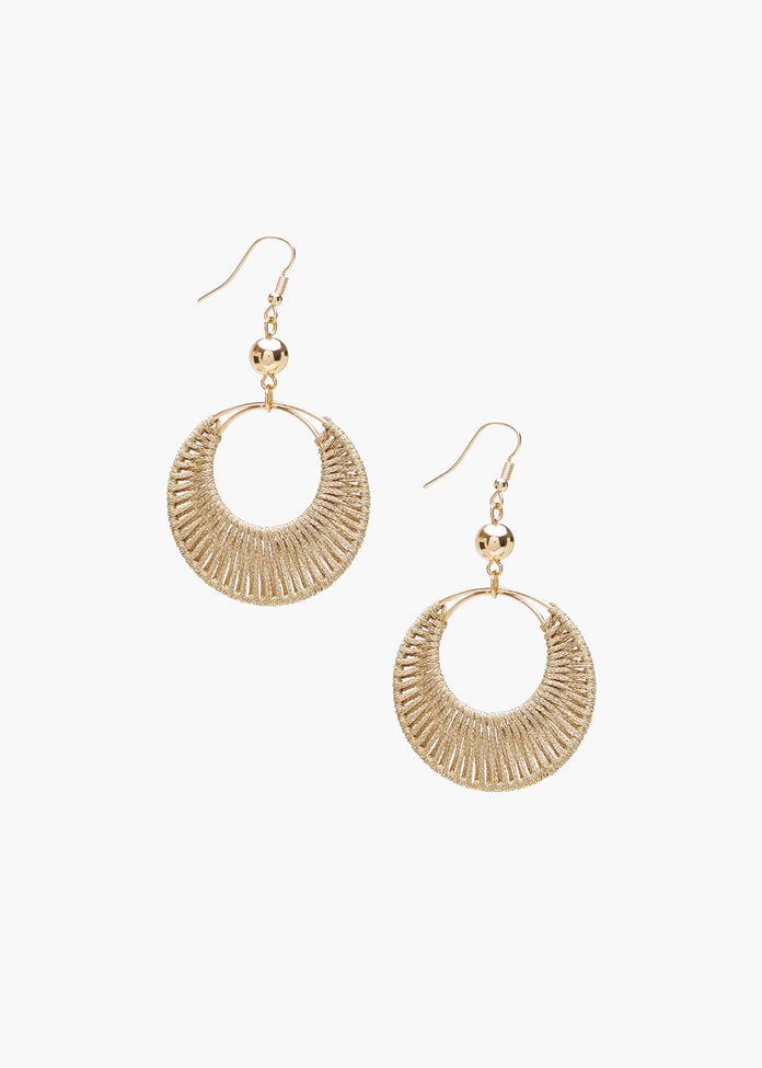 Rope Dangle Earrings, , hi-res