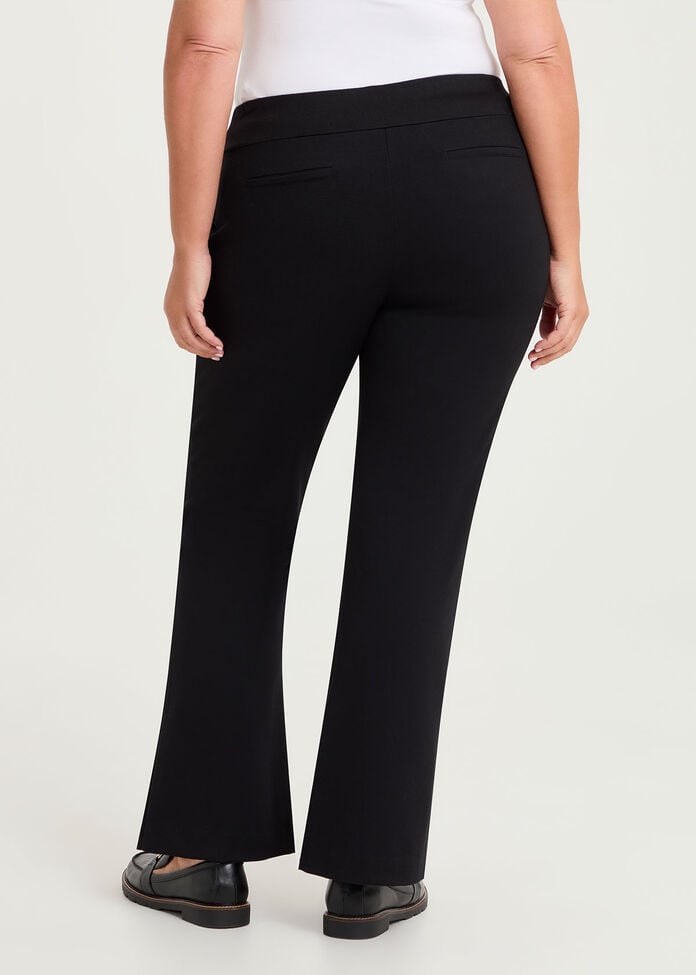 Bootleg Natural Ponte Pant, BLACK, hi-res