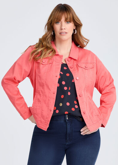 Plus Size Lyocell Blend Stretch Jacket