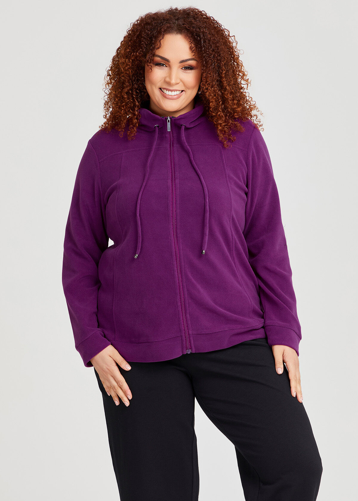 Polar Fleece Zip Front Jacket