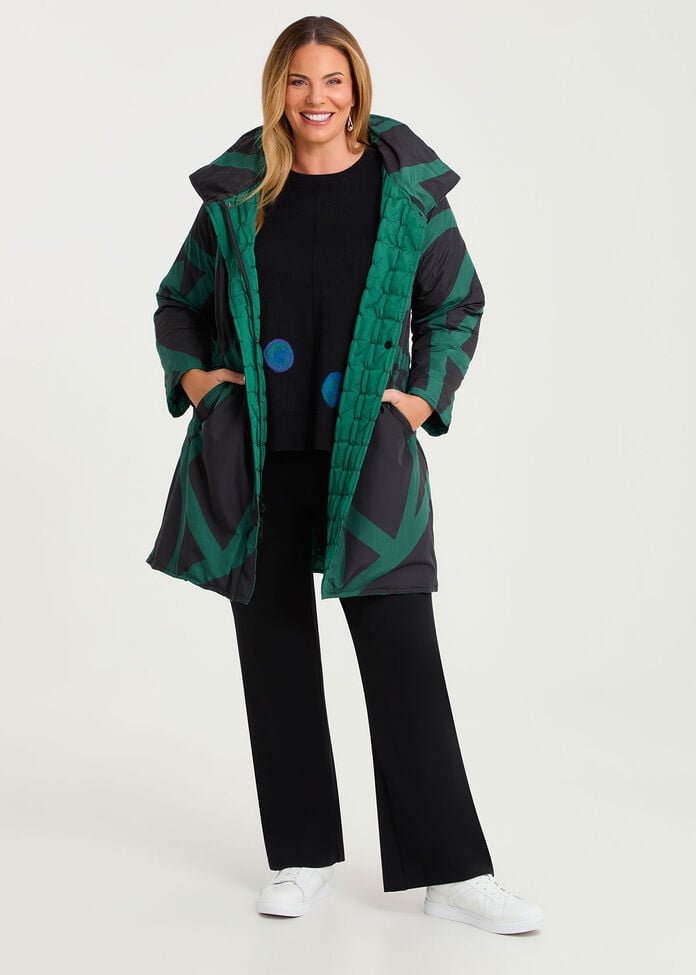Bootleg Natural Ponte Pant, BLACK, hi-res