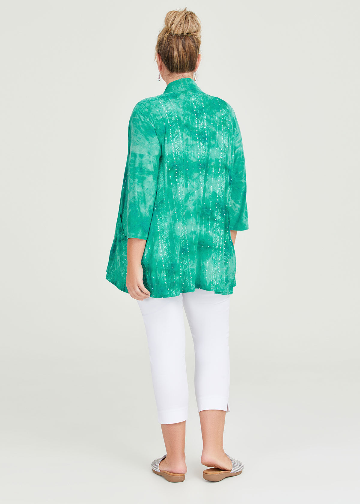 Green sequin cardigan shop