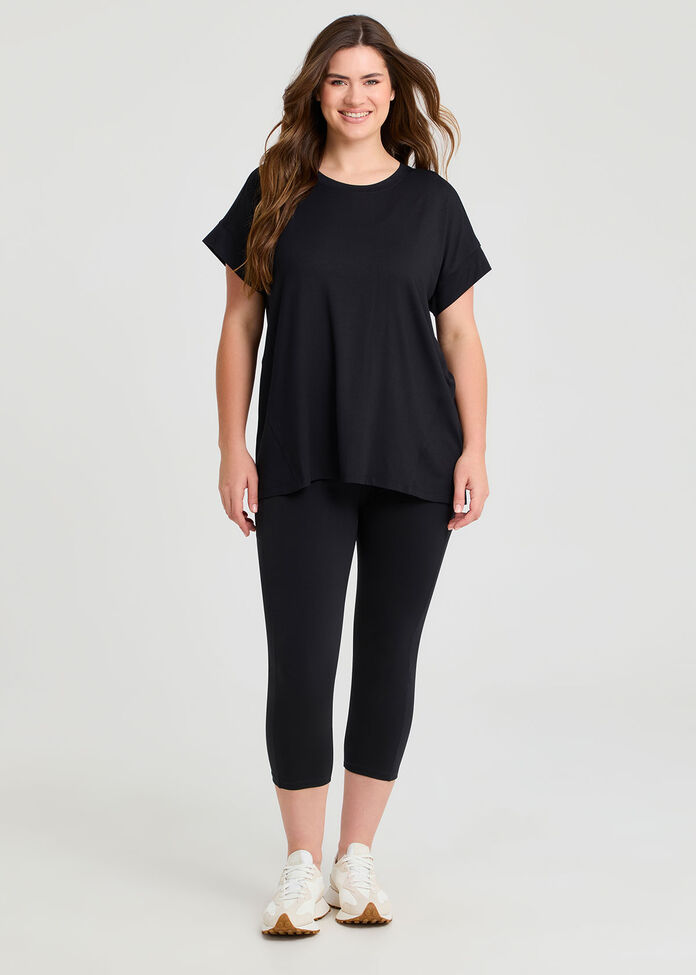 Modal Seam Detail T-shirt, , hi-res