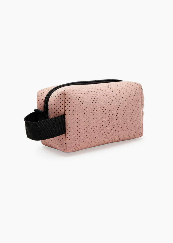 Shop Neoprene Toiletry Zip Bag in Pink Accessories Taking Shape AU