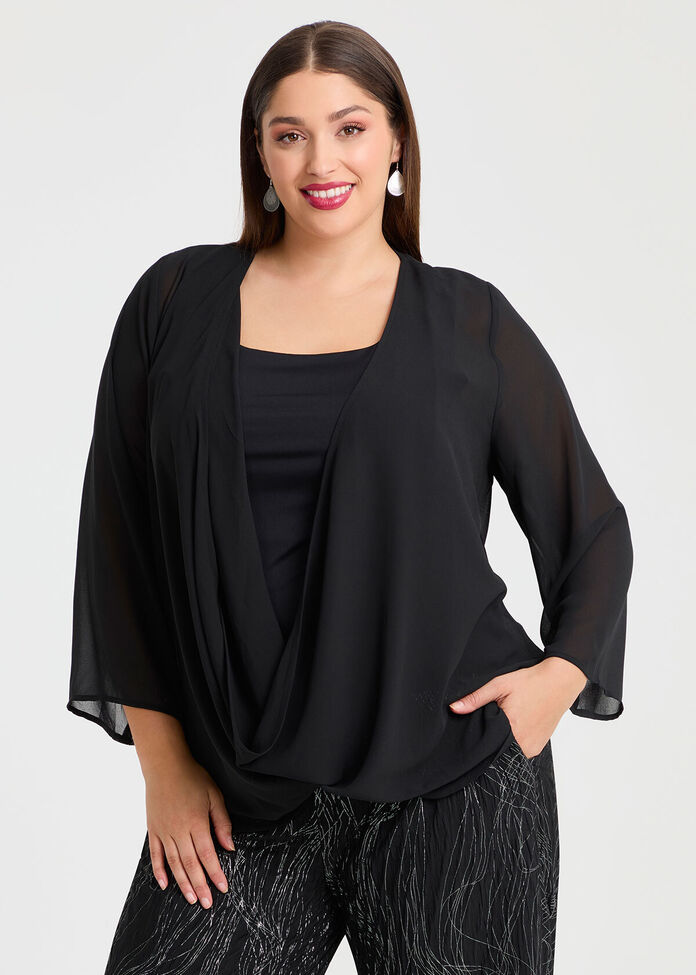 Tango Tie Shrug Top, , hi-res