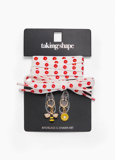 Plus Size Shoelace & Charm Set