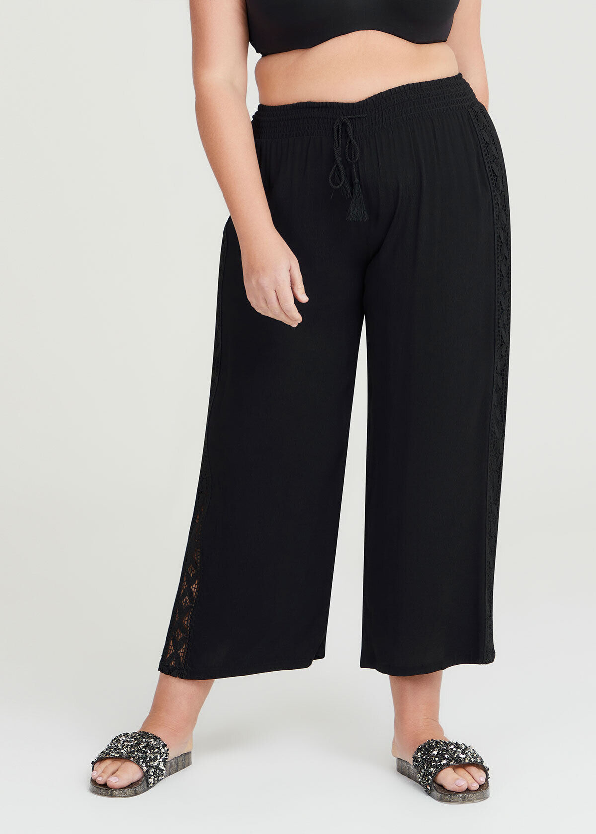 Plus size hotsell lace pants