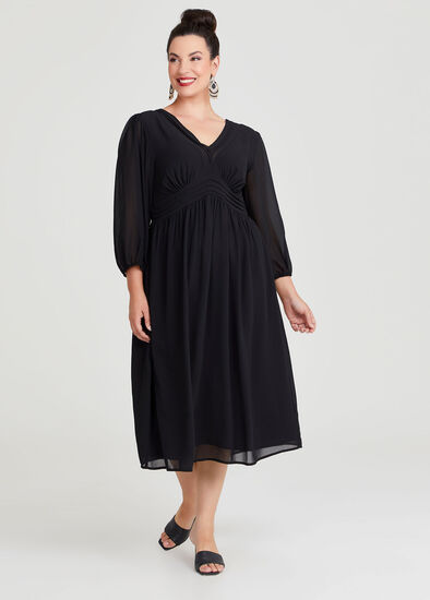 Plus Size Shaz Chiffon Cocktail Dress