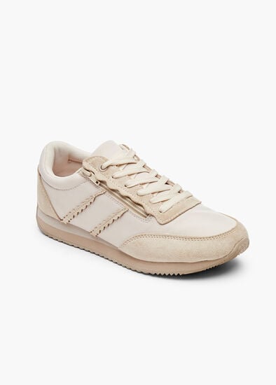 Plus Size Retro Zip Wedge Sneaker
