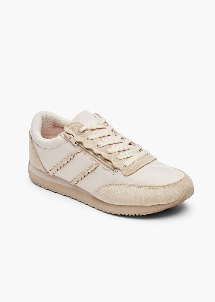 Retro Zip Wedge Sneaker, , hi-res