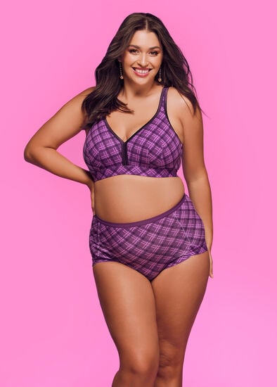 Plus Size Wirefree Cotton Soft Cup Bra