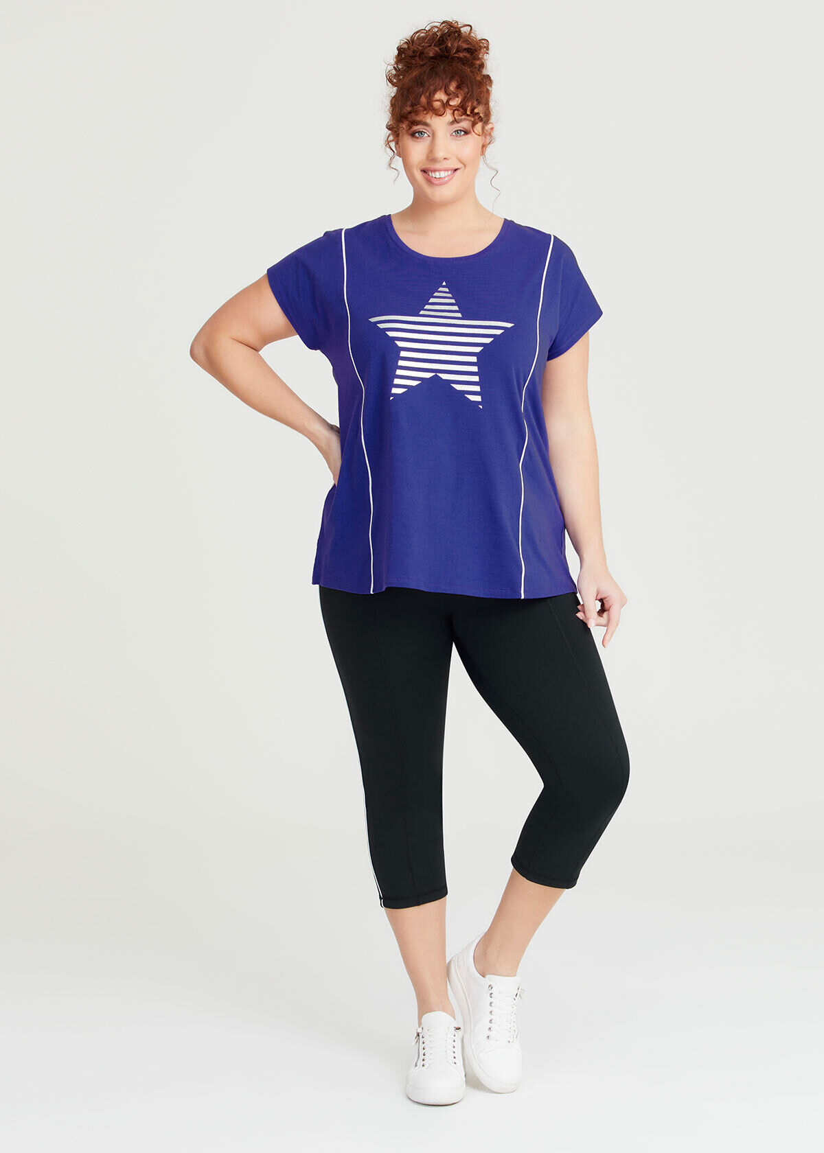 Star foil leggings hot sale