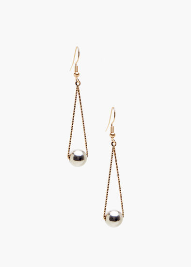 Plus Size Simple Ball Metal Earrings