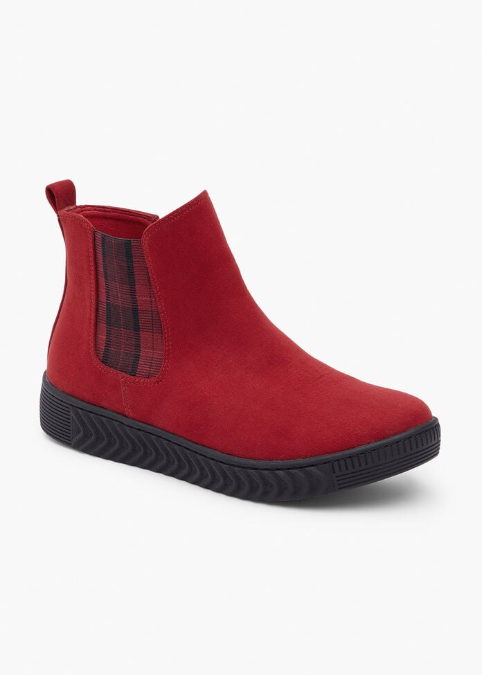 Shop Plaid Flexible Zip Boot | Comfortable Shoes | Taking Shape AU