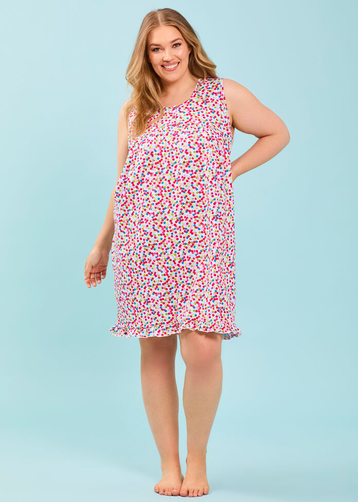 Australian Cotton Spot Nightie, , hi-res