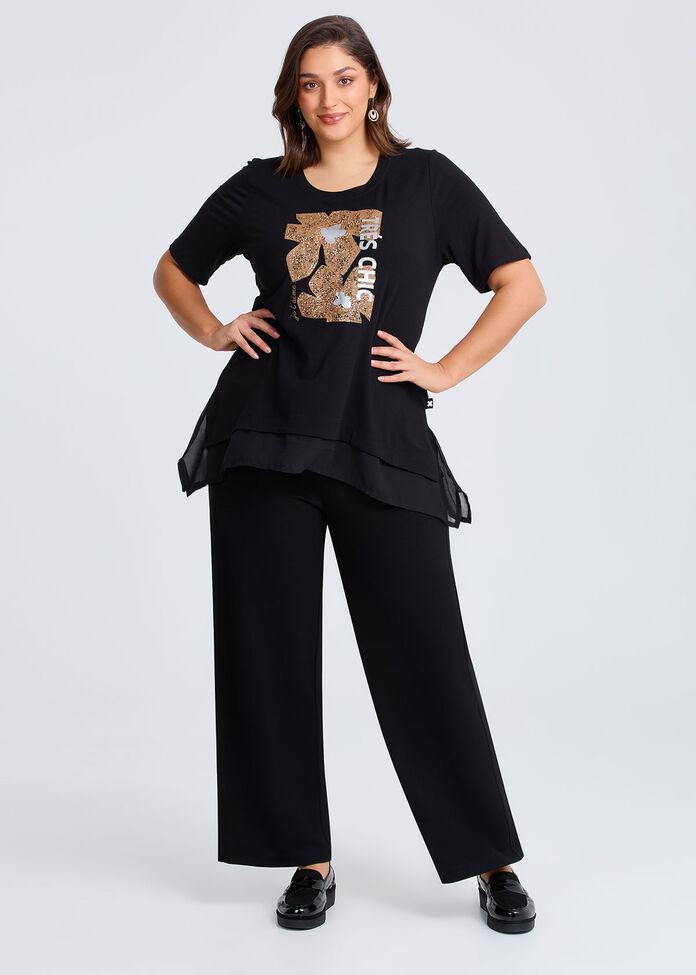 Natural Tres Chic Floral Top, , hi-res
