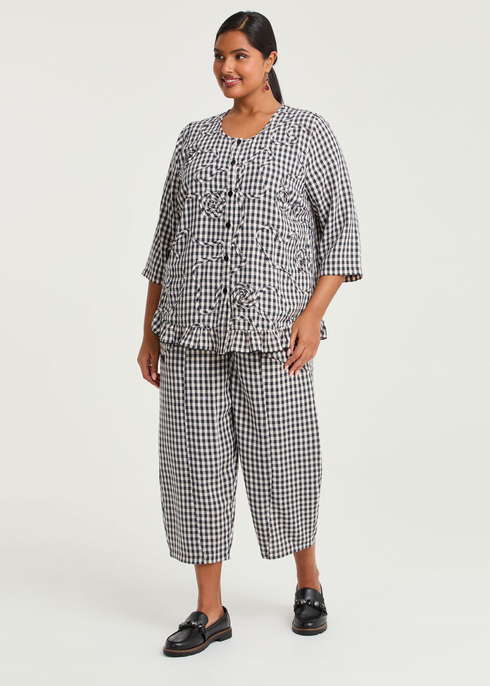 Salsa Gingham Cornelli Top, , hi-res