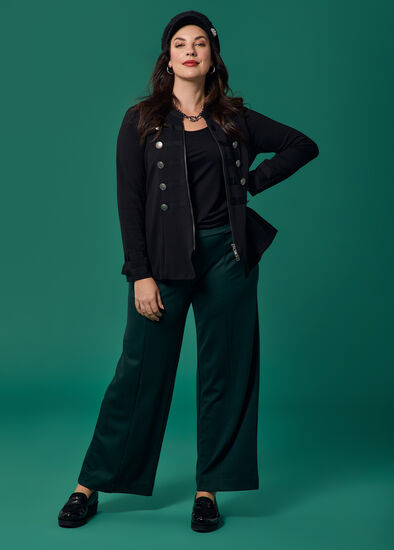 Plus Size Ponte Harper Wide Leg Pant