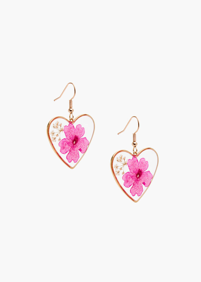 Pressed Flower Earrings, , hi-res