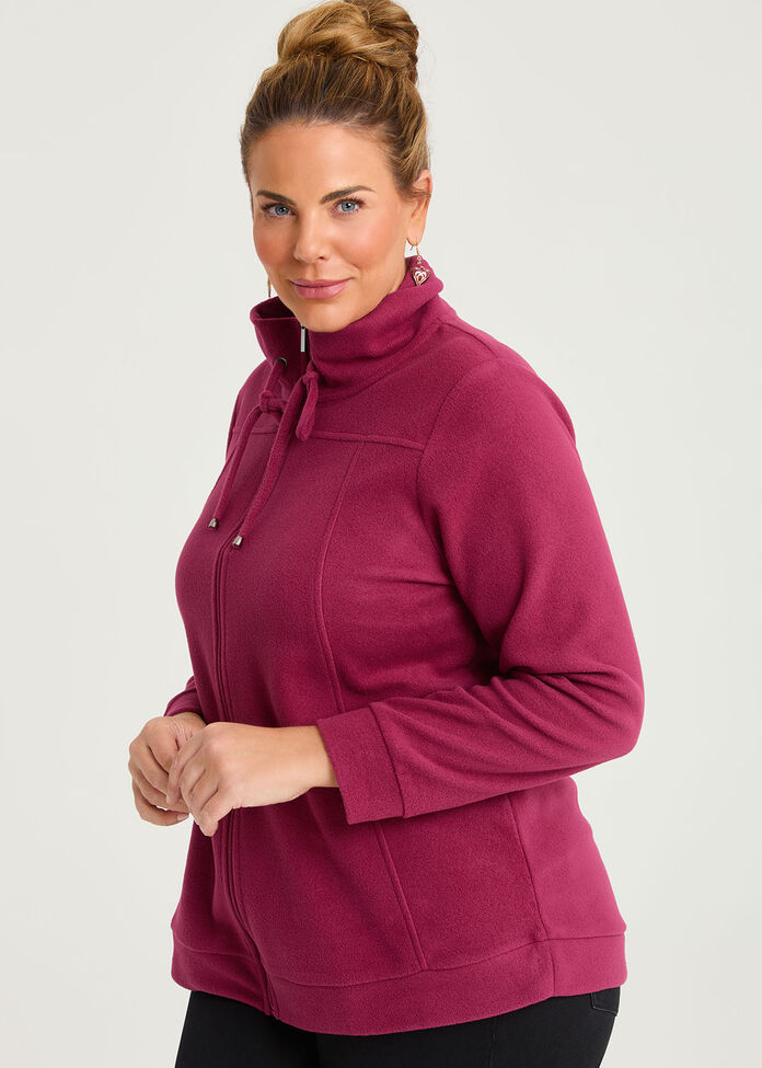 Polar Fleece Zip Front Jacket, , hi-res