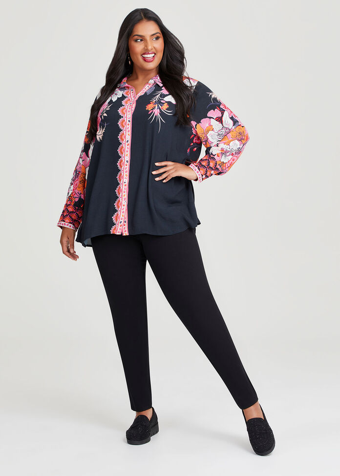 Shop Plus Size Natural Alessia Shirt in Multi | Taking Shape AU