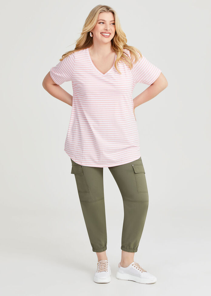 Australian Cotton Stripe T-shirt, , hi-res