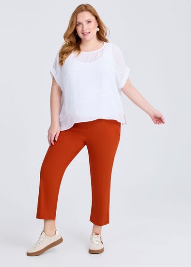 Plus Size Bliss Stretch Taper Crop Pant