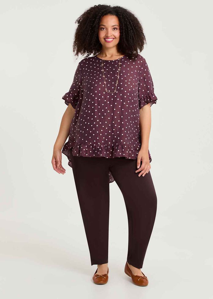 Salsa Polka Dot Natural Top, , hi-res