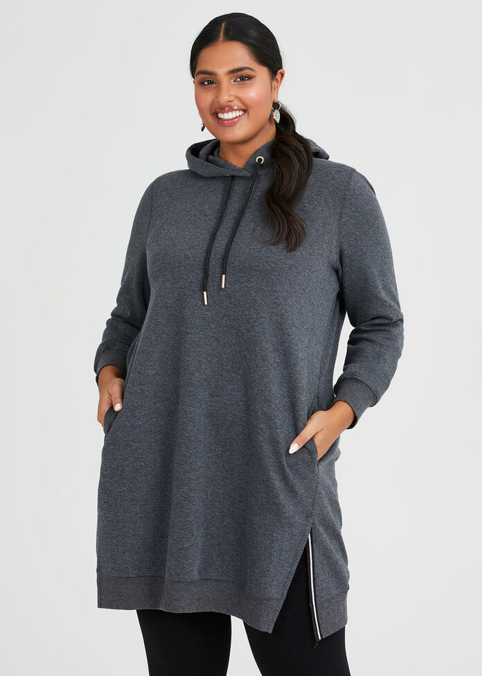 Shop Hooded Sweat Dress in Grey in sizes 12 to 30 | Taking Shape AU