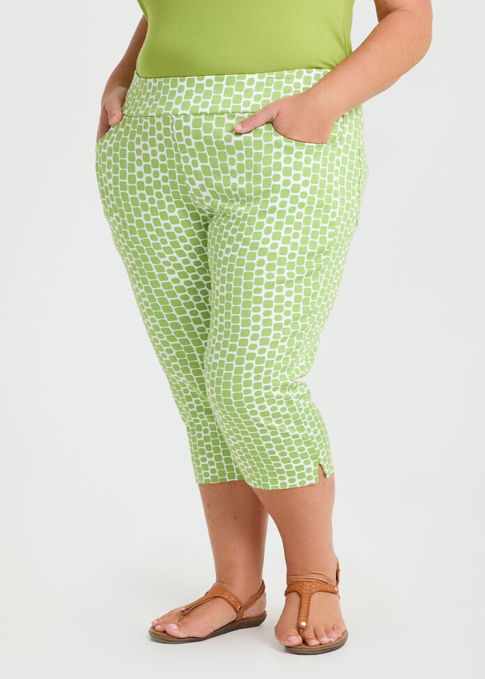 Petite Astract Squares Pant, , hi-res