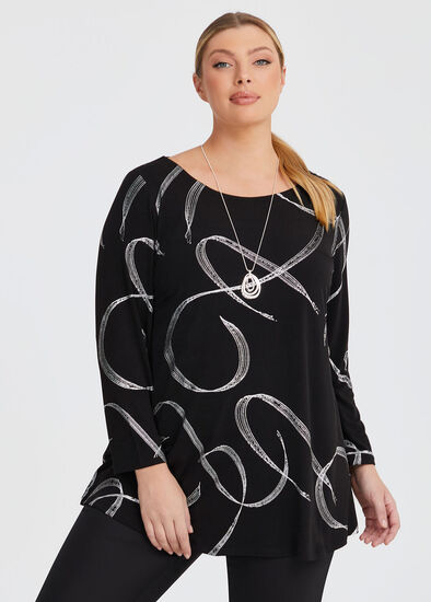 Plus Size Foil Atlas Tunic