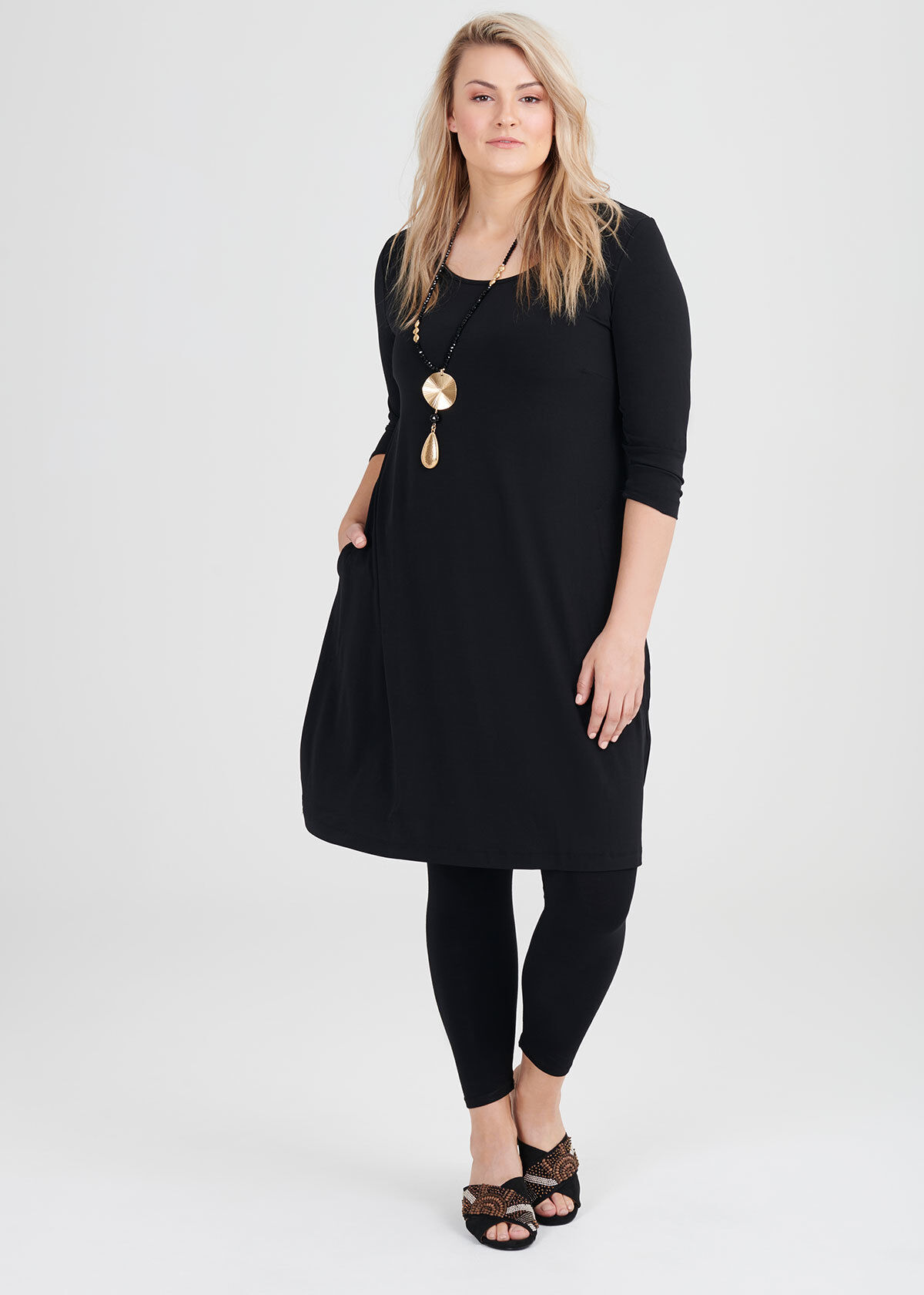 Shop Luna Ultimate 3/4 Sleeve Dress in 