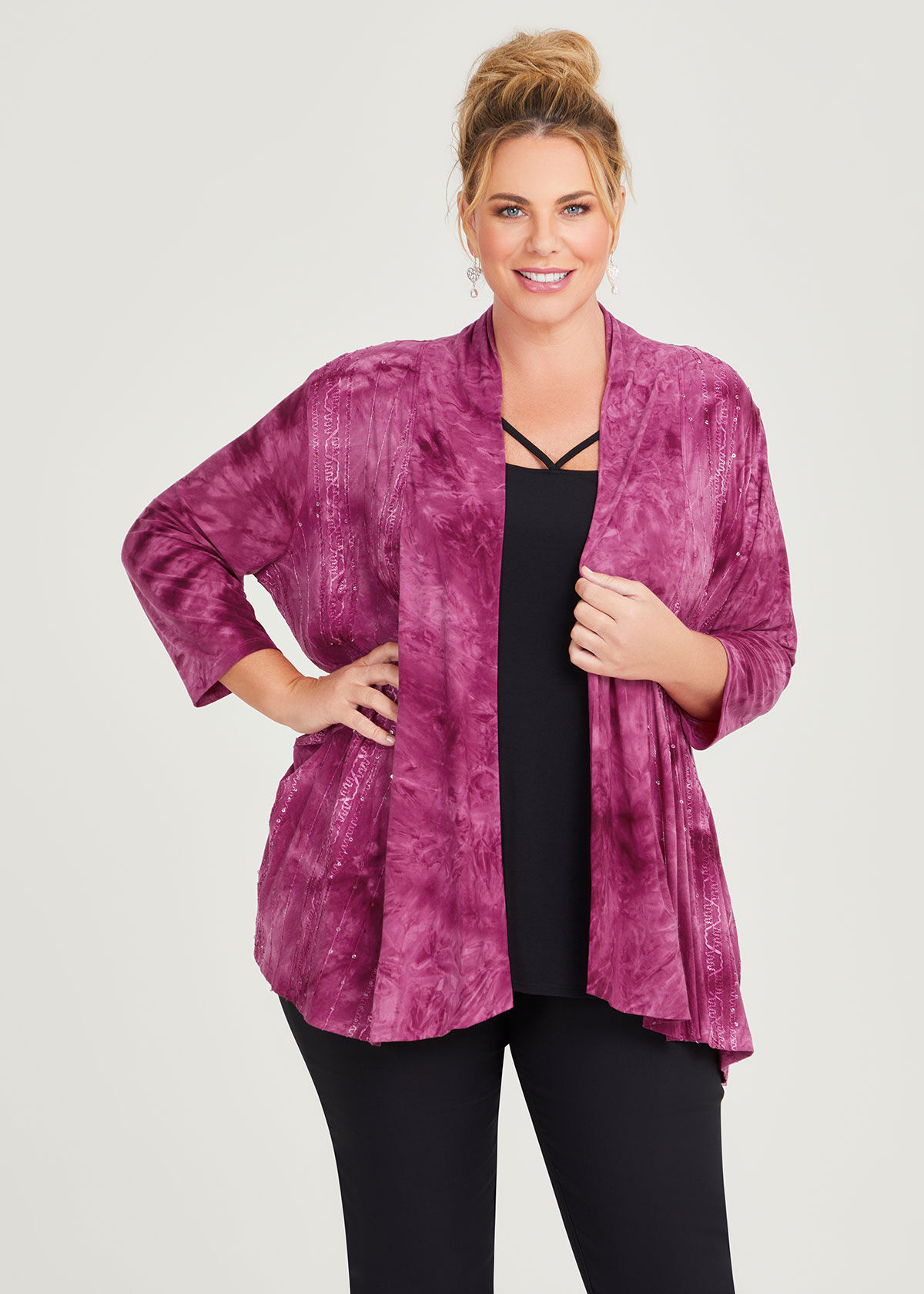 Tie dye cardigan hotsell