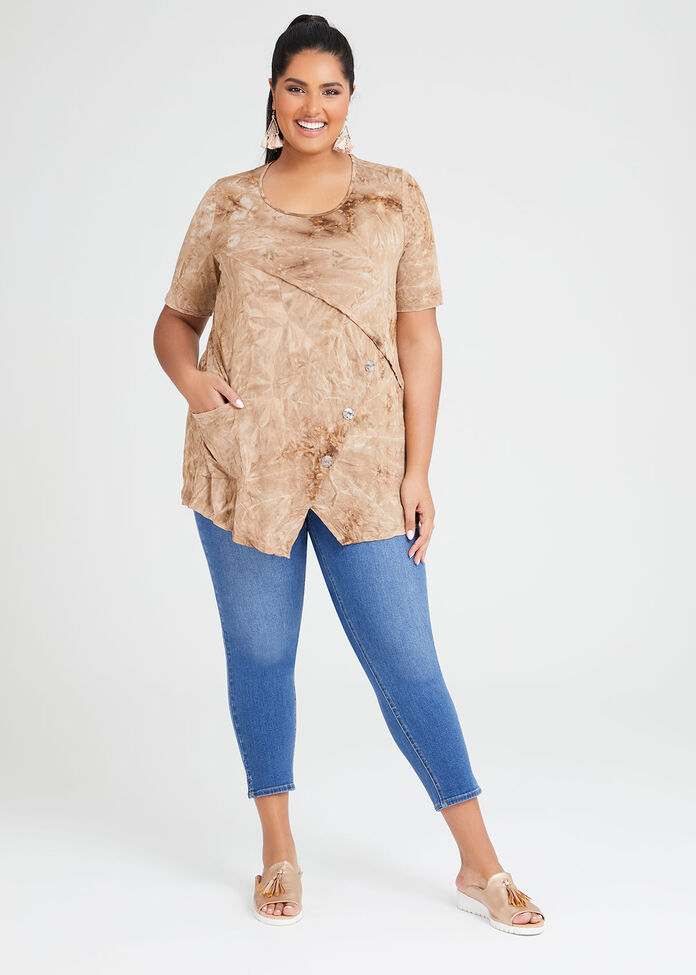 Moondust Button Detail Top, , hi-res