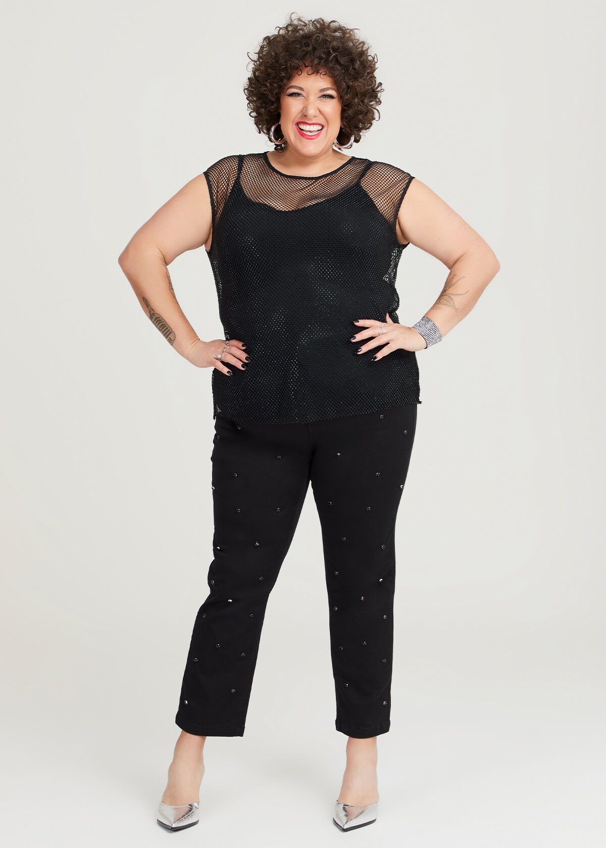 Women's plus size sheer tops hot sale