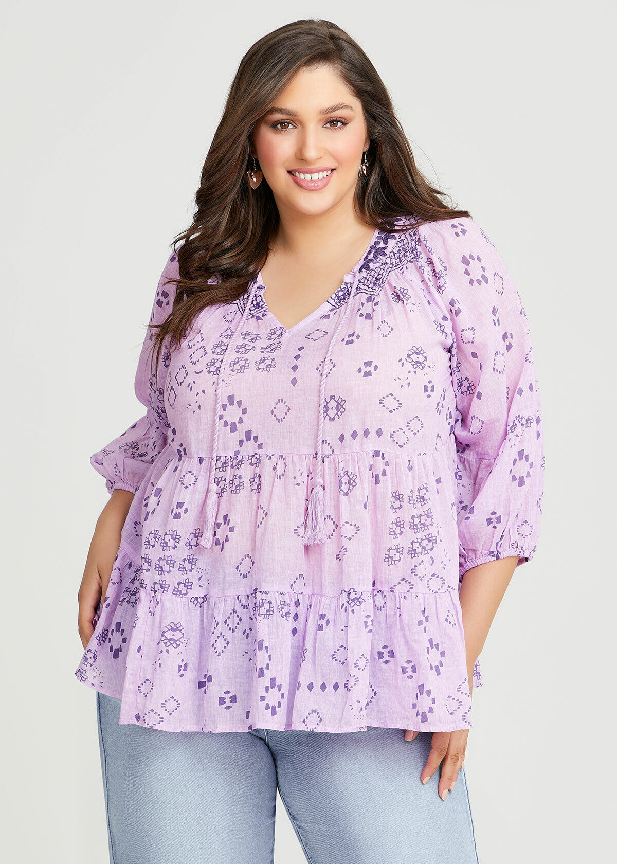 Plus Size Women s Long Sleeve Tops 3 4 Sleeve Tops Taking Shape AU