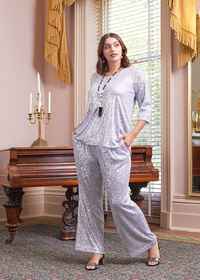 Sparkle And Shine Wide Leg Pant, , hi-res