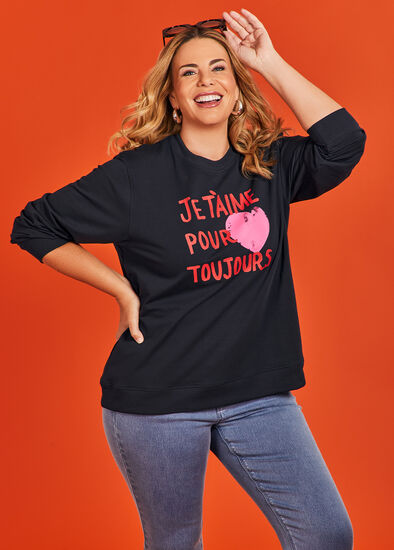 Plus Size Cotton Love Sweatshirt