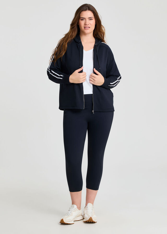 Luxe Touch Zip Through Hoodie, , hi-res