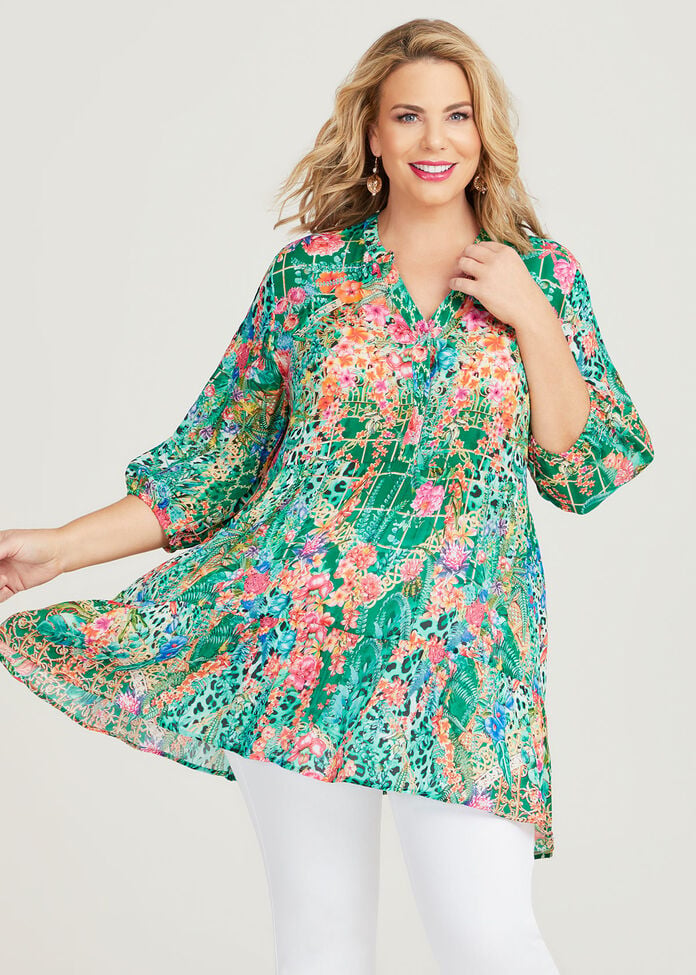 Natural Belize Tunic, , hi-res