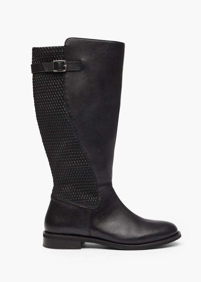 Leather Stretch Knee Boot, , hi-res