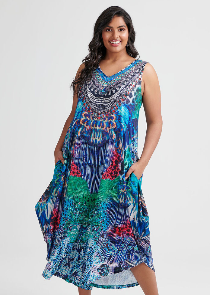 Shop Plus Size Dressed To Thrill Jumpsuit in Print | Sizes 12-30 ...