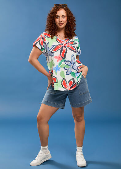 Plus Size Cool Jade Classic Denim Short