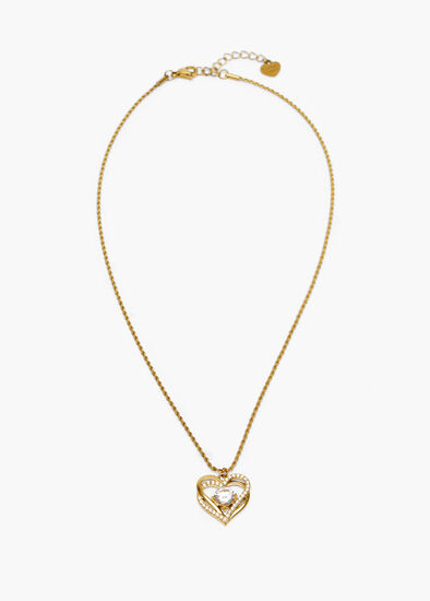 Diamante Heart Necklace