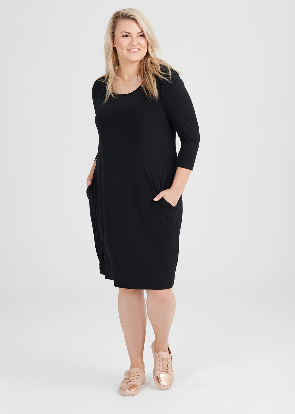Women's Winter Fashion Style Plus Size Women's Ribbed Dress - The Little  Connection