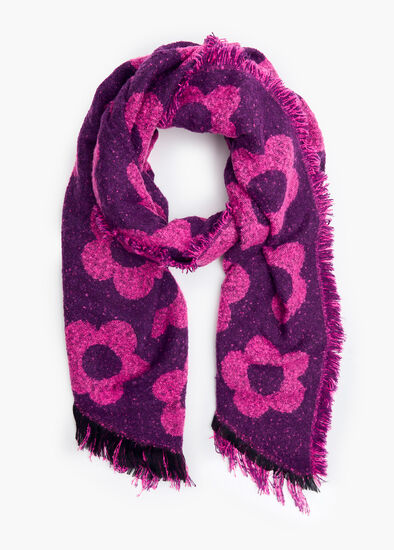 Flower Boucle Scarf