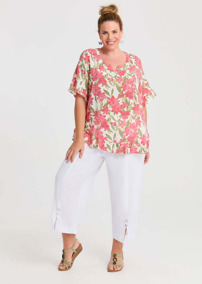 Salsa Ruffle Natural Top, , hi-res