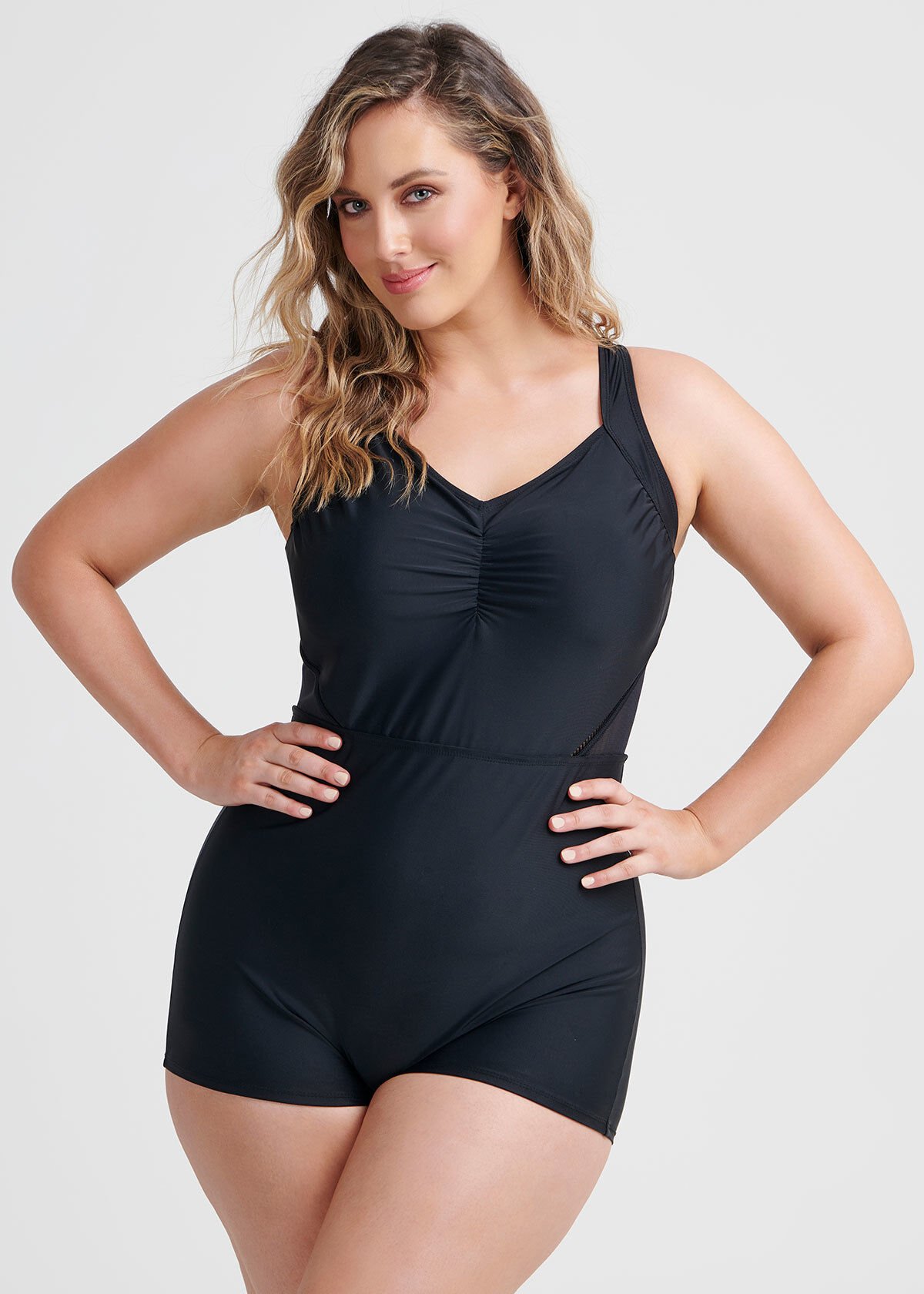 Boyleg swimsuit sale plus size