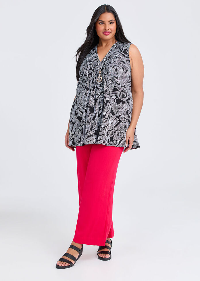 Abstract Julia Sleeveless Tunic, , hi-res