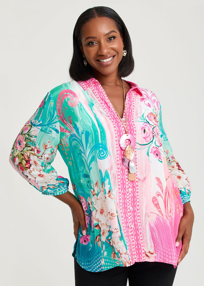 Natural Camellia Shirt, , hi-res